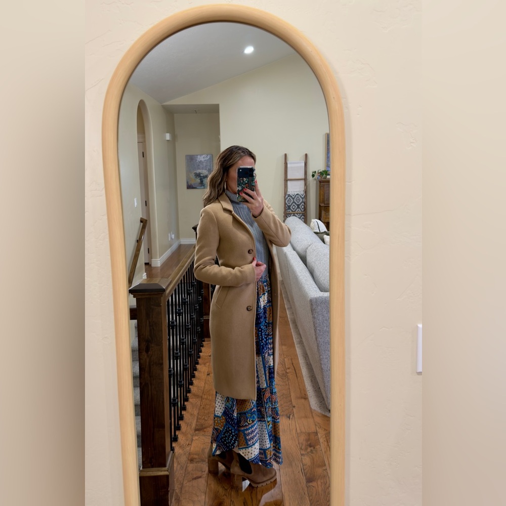 Abercrombie & Fitch Camel Pea Coat